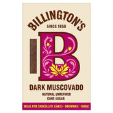 Billington's Dark Muscovado Natural Unrefined Cane Sugar 500g  Adomoo